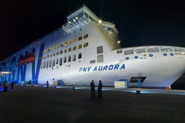 GNV Aurora on the Genoa–Tangier route