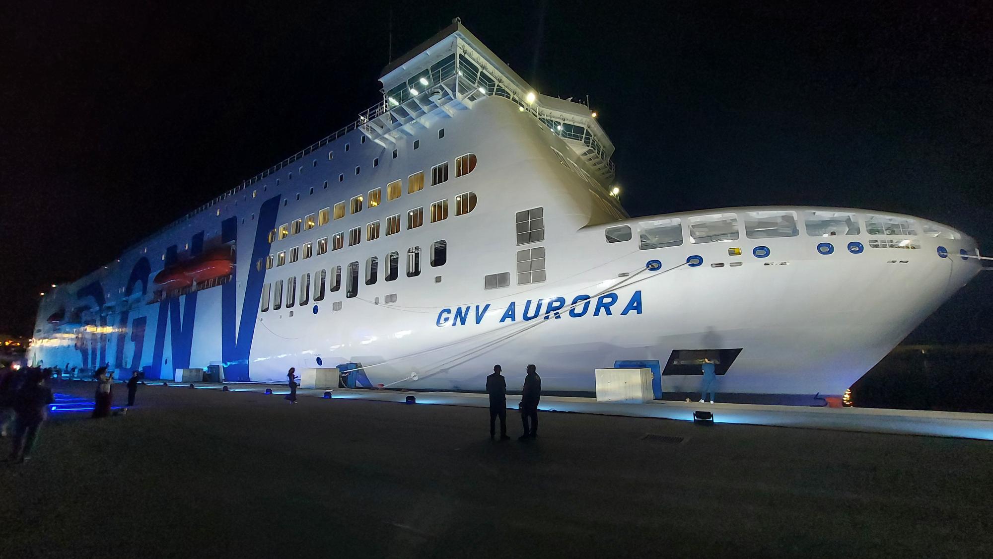 GNV Aurora on the Genoa–Tangier route